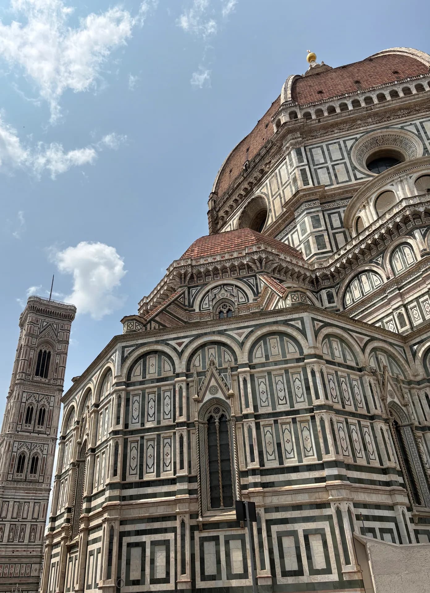 Santa Maria del Fiore Katedrali’nin mermer cephesi ve kubbesi